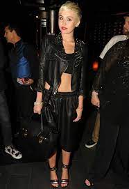 Simone Leather Jacket With Studs In Black As Seen On Miley Cyrus 1 685 Fashion Crop Top Fashion Miley Cyrus