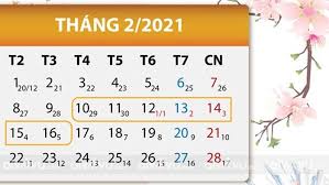 Theo đó, cán bộ, công nhân viên chức và người lao động sẽ được nghỉ tết nguyên đán 7 ngày, cụ thể là từ ngày 10/02/2021 dương lịch (tức ngày 29 tháng chạp âm lịch) đến ngày. Táº¿t Nguyen Ä'an 2021 La NÄƒm Con Gi Nghá»‰ Bao Lau Thá»i Tiáº¿t Ra Sao