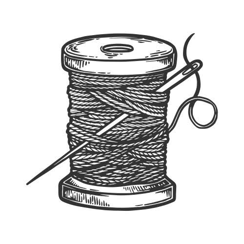 Needle thread engraving Vector Images & Graphics for Commercial Use | VectorStock