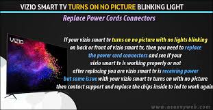 It's the premium tv in their 2020 lineup and offers excellent picture quality. How To Fix Vizio Smart Tv Turns On No Picture A Savvy Web