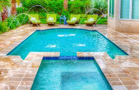 A sunken lounge and smart tiling. Small Backyard Swimming Pool Ideas Specific Design Tips With Photos
