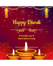 Light up the diyas for a wonderful diwali. Free Diwali Invitation Card Online Invitations
