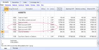 The Multi Currency Chart Of Accounts Banana Accounting