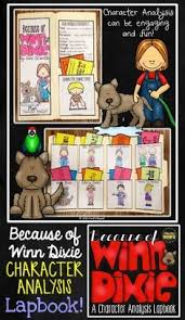 Because Of Winn Dixie Is An Ideal Book For Character Analysis Because It S Full Of Interesting Characters Wh Winn Dixie Interactive Notebook Activities Lapbook