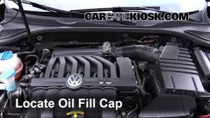 When your car is completely cooled down of coarse, simply opening the radiator cap or cap on your coolant reservoir will quickly tell you if you have any oil in your system. How To Add Oil Volkswagen Passat 2012 2019 2015 Volkswagen Passat Sel Premium 3 6l V6
