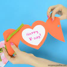 It adds a really personal touch, and a patterned envelope is so fancy. Heart Card Easy Peasy And Fun