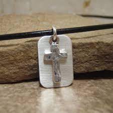 Boy S Cross Necklace Boy S First Communion Small Etsy Boys Cross Necklace Sterling Silver Cross Boys First Communion
