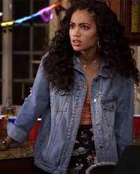 To living and playing football in beverly. All American Olivia Baker Denim Jacket With Studs