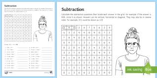Number grid puzzles with answers. Number Search Puzzle Subtraction Operations Beyond Maths