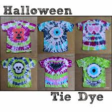 How to tie dye shirt designs : Halloween Tie Dye Party