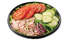 140 calories, 3.5 grams fat, 590 grams sodium, 12 carbs. Menu Salads Subway Com U A E English