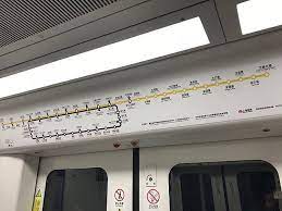 Shanghai metro line 2 has been in operation since 2000. File Map Of Shanghai Metro Line 3 Line 4 In Train Of Shanghai Metro Line 3 Jpg Wikimedia Commons