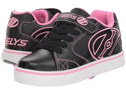 Black And Hot Pink Heelys Heelys Vopel X2 Little Kid Big Kid Girls Shoes Black Pink Girls Shoes Kids Girls Pink Shoes Girls Shoes