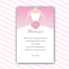 Dress Thank You Cards Bridal Shower Thank You Note Sweet 16 Etsy Polka Dot Wedding Thank You Cards Thank U Cards