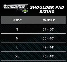 Russell Carbontek Shoulder Pad Size Chart Jpg