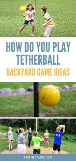 How To Play Tetherball In 2021 Own The Yard Tetherball Backyard Games Kids Playground Games