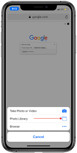 طريقة البحث بالصور ايفون