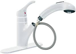 Moen salora kitchen faucet repair you. Moen Ca87316w One Handle Low Arc Pullout Kitchen Faucet Glacier Amazon Com