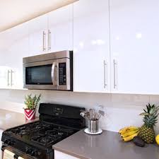 White cabinets brighten your kitchen and bring clean quality to any style. High Gloss Kitchen Cabinet Houzz