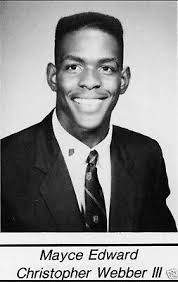 CHRIS WEBBER Senior Year High School Yearbook