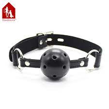 Davidsource Wiffle Ball Gag With Adjustable Black Leather Belt Mouth Open  Gag Pup Slave Training Kit Fetish Sex Toy|ball gag|open gagfetish sex toys  - AliExpress