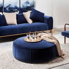 Whether It S Royal Blue Or A Bright Teal Blue Accents Add Calm To Your Space Blue And Gold Living Room Blue Living Room Decor Blue Couch Living Room