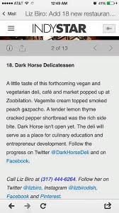 Mereka bukan hanya pemain hebat, mereka adalah karakter besar. Dark Horse Delicatessen Home Indianapolis Indiana Menu Prices Restaurant Reviews Facebook