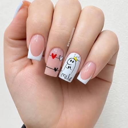 By @erikasuareznails 💕Cute little details that instantly make a manicure  more fun 🎀✨ From Minnie-inspired sets and tiny hearts to playful doodles,  cartoon accents and soft pink combos — these designs feel