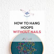 Embroidery hoops are used to keep an embroidery project taut as you work it. How To Hang Embroidery Hoops Without Damaging Your Walls Pumora All About Hand Embroidery