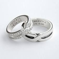 Black And Silver Wedding Band For Her Pin By Mee Mee Thukha On My Wish List Matching Wedding Rings Wedding Ring Sets Wedding Rings Simple