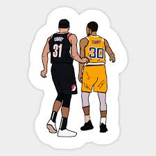 This is a mix of stephen curry's magical season. Steph Curry X Seth Curry Splash Brothers Portland Trailblazers Golden State Warriors Nba Aufkleber Teepublic De