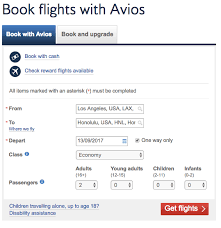 How To Search For Book British Airways Avios Flights