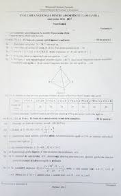 Live Text Subiecte Si Barem Evaluarea Nationala 2017 Elevii De Clasa A Viii A Sustin Examenul La Matematica Read Matematică Evaluare și Examene