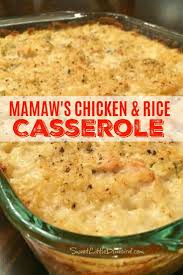 Mamaw S Chicken Rice Casserole Yummy Casseroles Recipes Chicken Recipes Casserole