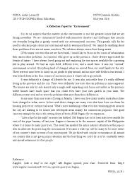 Once you are here, our guide will help to make the task simple and get a good mark. Reflection Paper 9 Environment Pdf Natural Environment Environmental Social Science