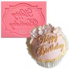 Happy Birthday Silicone Mould Cake Decorating Lace Impression Mat Baking Mold You Can Get Addi Cake Molds Silicone Happy Birthday Cakes Chocolate Party Cake
