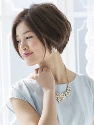 小顔効果の高い前髪なしのショートボブ ショート ビューティーboxヘアカタログ ショートボブ 前髪なし ヘアカット ショート