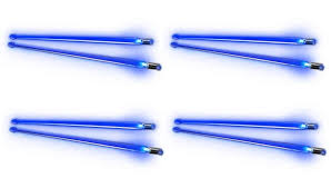 Shop Now For Trophy Firestix Light Up Drumsticks W Batteries Lot 4 Brilliant Blue Fx12bl Fx12bl 4