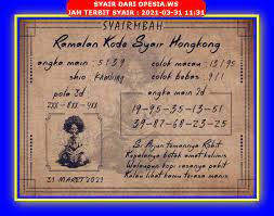 Kode Syair Opesia Ws Hk Hari Ini