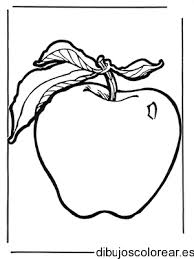 Dibujo de una manzana en un cuadro
