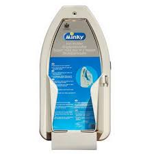 Organize your laundry room with the wall mount single basket with ironing board holder. Minky Thermoplastic Iron Holder