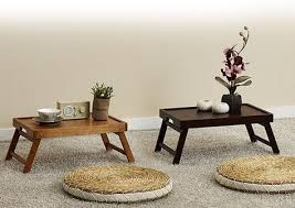Wooden Folding Tea Table Vintage Japanese Style Bed Floor Tray Japanesestyle Tea Table Design Tea Table Japanese Style Bed