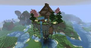 Mystical Zen House Floating Minecraft Map Casas Minecraft Creaciones Minecraft Disenos Minecraft