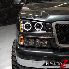 Halo recessed lighting installation guidelines superfast®. 03 06 Chevy Silverado 1500 2500 3500 Black Housing Halo Led Projector Headlight Ebay