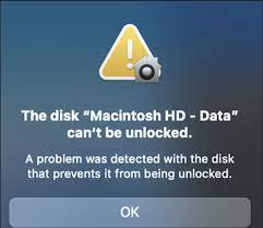 Enter the password for the . The Disk Macintosh Hd Data Can T Be Unlocked Fix Macreports