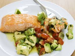 Lachs Mit Avocado Tomaten Salsa Rezept Rezepte Tomaten Salsa Und Lachs Rezept