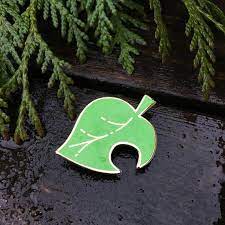 Animal Crossing Leaf Enamel Pin Acnl Leaf Symbol Lapel Pin Animal Crossing Furniture Hat Pin Animal Crossing Leaf Enamel Pins Hat Pins