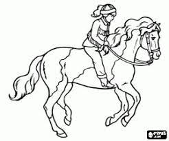 Coloriage Jeune Cavaliere Jeune Fille A Cheval A Imprimer Horse Coloring Pages Horse Coloring Animal Coloring Pages