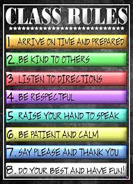 Maybe you would like to learn more about one of these? Class Rules Poster For Classroom Laminated Size 14 X 19 5 Inches Back To School Classroom Decorations Educational Posters Teacher Supplies For Preschool Nursery Elementary And More Amazon De Stationery Office Supplies