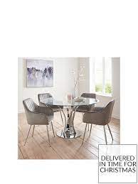 Very Home Alice Glass Top Dining Table